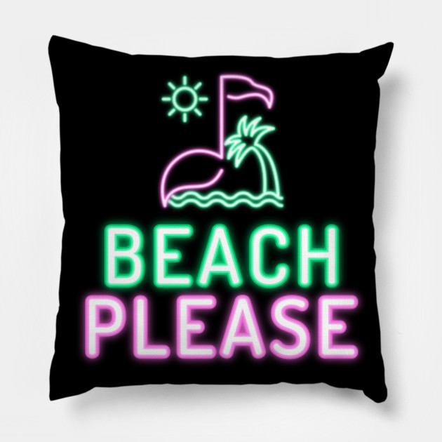 beach please pillow