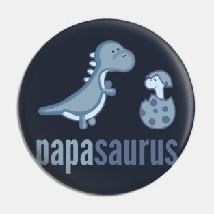 Papasaurus T-Shirt Dinosaur Family Shirts Pin