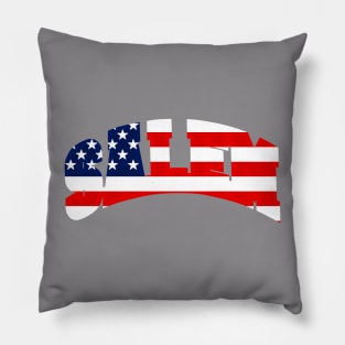 Salem Collegiate American Flag Pillow