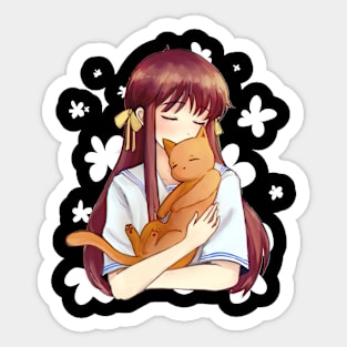 Fruits Basket Kyo and Tohru Sticker kiss and hug Season 3 Holo