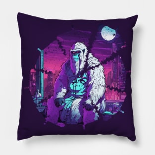 Yeti Christmas Tree Pizza Pillow