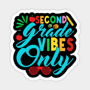 2nd Grade Vibes Teachers Boys Girls Funny Back To School Magnet