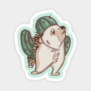 Prickly Hedgehog in a Cactus Costume Magnet