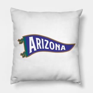 Arizona Pennant - White 2 Pillow