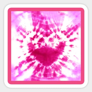 Hot Pink Bright Pink Heart Sticker, Zazzle