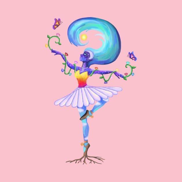 Nature's Free Spirited Ballerina Dreamer Dancer by Art by Deborah Camp