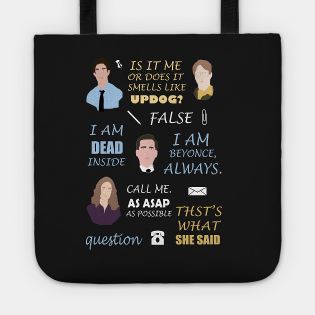 the office tote bag