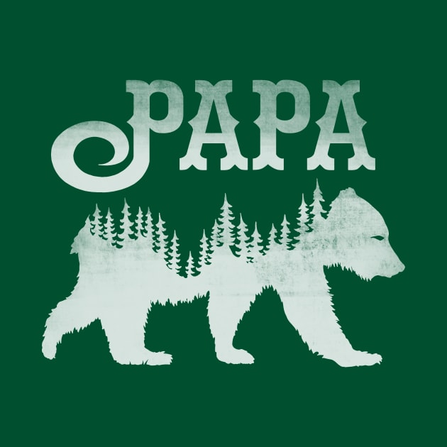 Papa Bear (White) by HammerApparel