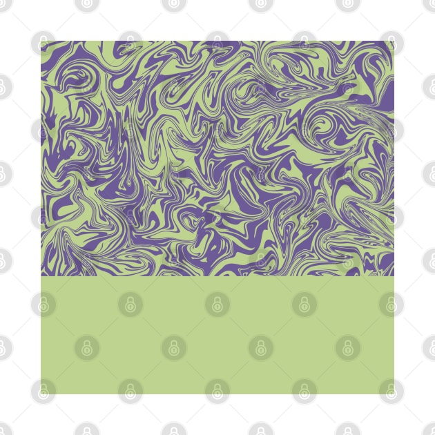 Liquid Swirl - Ultra Violet and Lettuce Green by PrintablesPassions