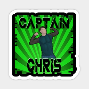 Captain Chris Pixel Art Magnet