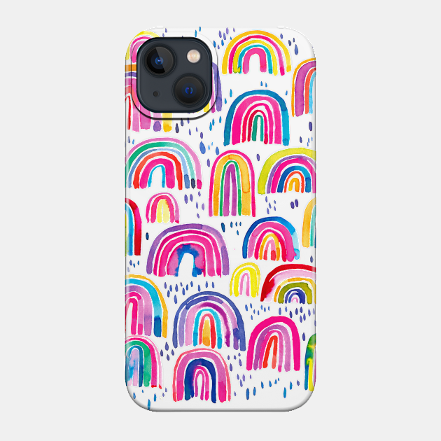 Cute Colorful Watercolor Rainbows - Rainbows - Phone Case