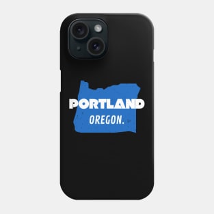 Portland Oregon State Map USA Pride Phone Case