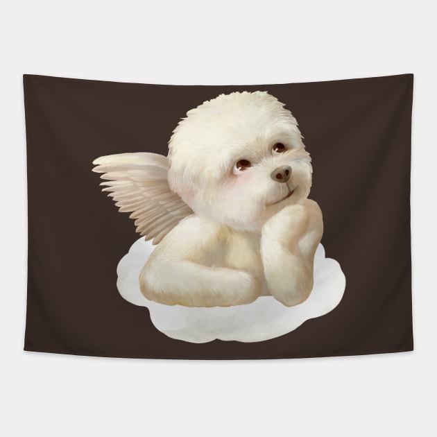 Angel Dog Tapestry by zkozkohi