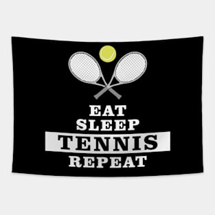 Eat, Sleep, Tennis, Repeat Tapestry