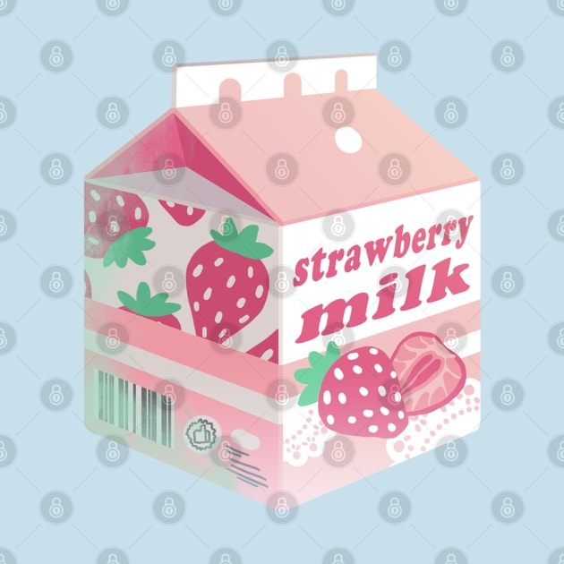 Strawberry milk by densukii