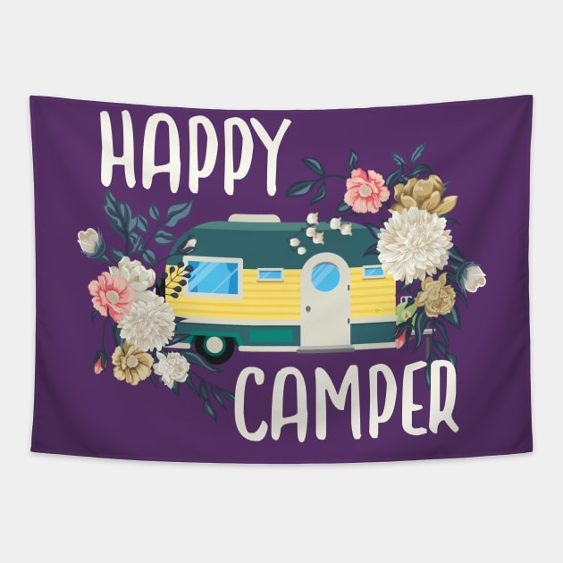 Happy Camper Tapestry by POD Anytime