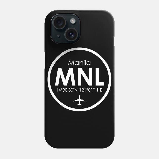 MNL, Manila Ninoy Aquino International Airport Phone Case by Fly Buy Wear