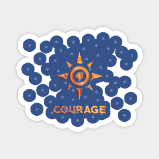 Crest of Courage Christmas Magnet