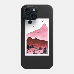 Watercolor Mountains Phone Case