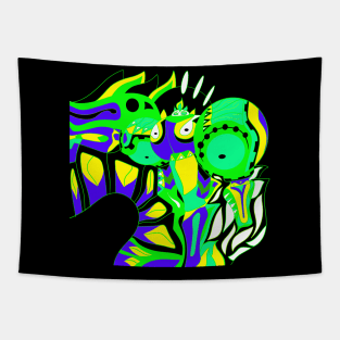 nuclear suit alien ecopop Tapestry