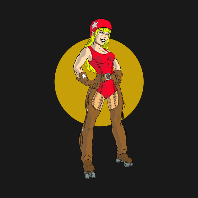 Roller Derby Girl by gustoprints