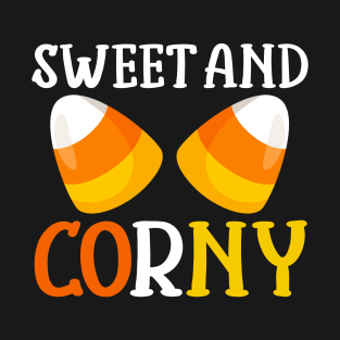 Halloween Design Candy Corn Sweet and Corny Halloween Fashion T-Shirt