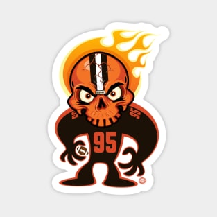 Go Browns SkullyDawg 95 Magnet