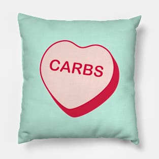 Carbs Candy Heart Pillow