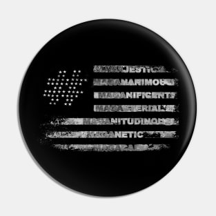 MAGAnificent Flag Dark Theme Pin