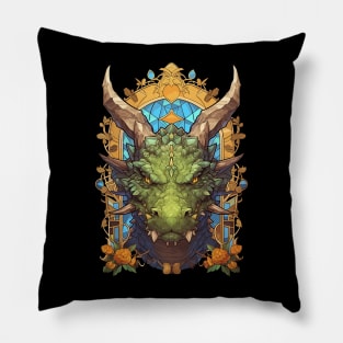 green dragon Pillow