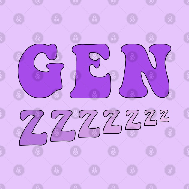 Sleep Gen Z Purple by Gold Star Creative