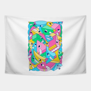 Smiley Angles Tapestry