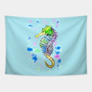 Watercolour Seahorse Tapestry