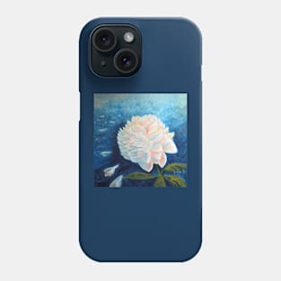 White Peony Painting Phone Case