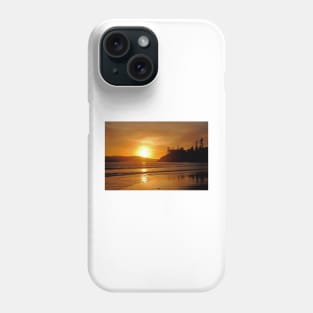 Sunset Long Beach Tofino Vancouver Island Canada Phone Case