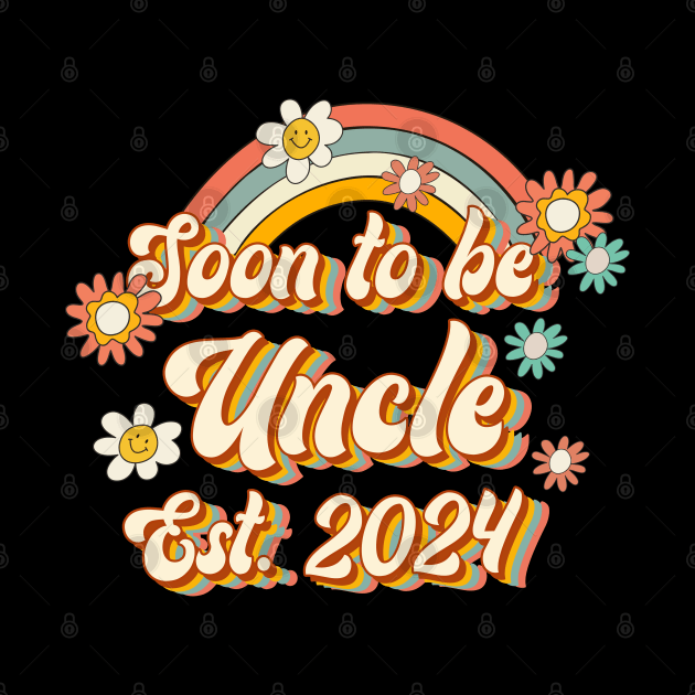 Soon To Be Uncle Est. 2024 Family 60s 70s Hippie Costume by Rene	Malitzki1a