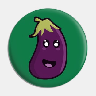 Kawaii Eggplant Pin