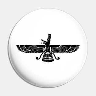 Faravahar - Zoroastrian symbol design -Zoroastrianism religion Pin