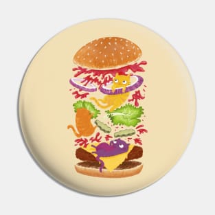 Cat Burger Pin