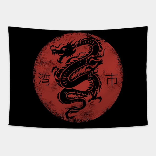 dragon alley Tapestry by vender