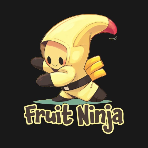 Kawaii Banana - Fruit Ninja by Tee-Magination