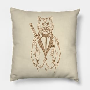 Ninja Business Wolf Pillow