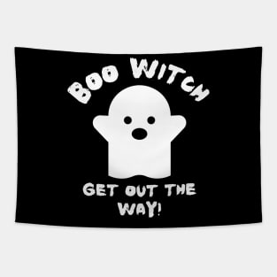 Boo Witch Get Out The Way Tapestry