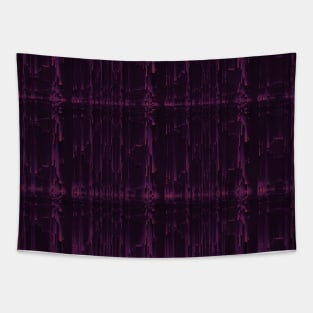 Magenta Laser Plaid Black Goth Tapestry