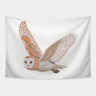 Midnight Barn Owl Tapestry