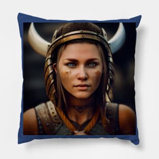 Viking Shield Maiden Pillow