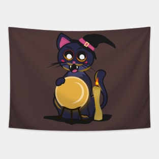 Cute fortune teller cat Tapestry