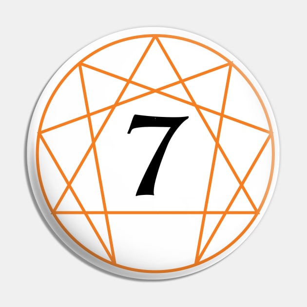 Enneagram Seven - The Enthusiast Pin by enneashop