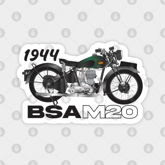 1944 BSA M20 Magnet by kindacoolbutnotreally