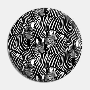 Black and White Zebra Pin